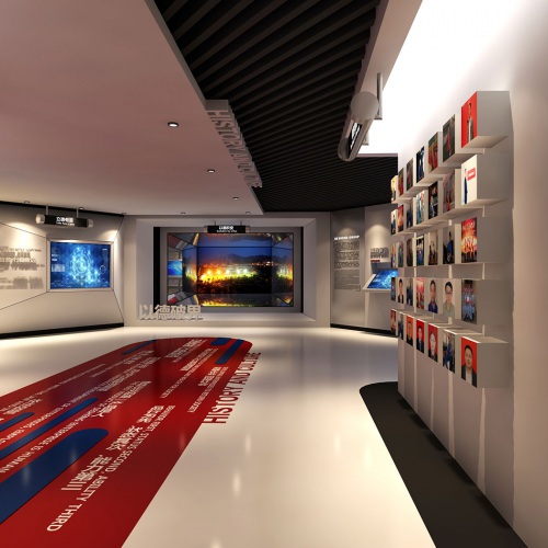 企业展厅-四川乐山德胜集团科技化、互动化、数字化展厅策划与设计效果图计划